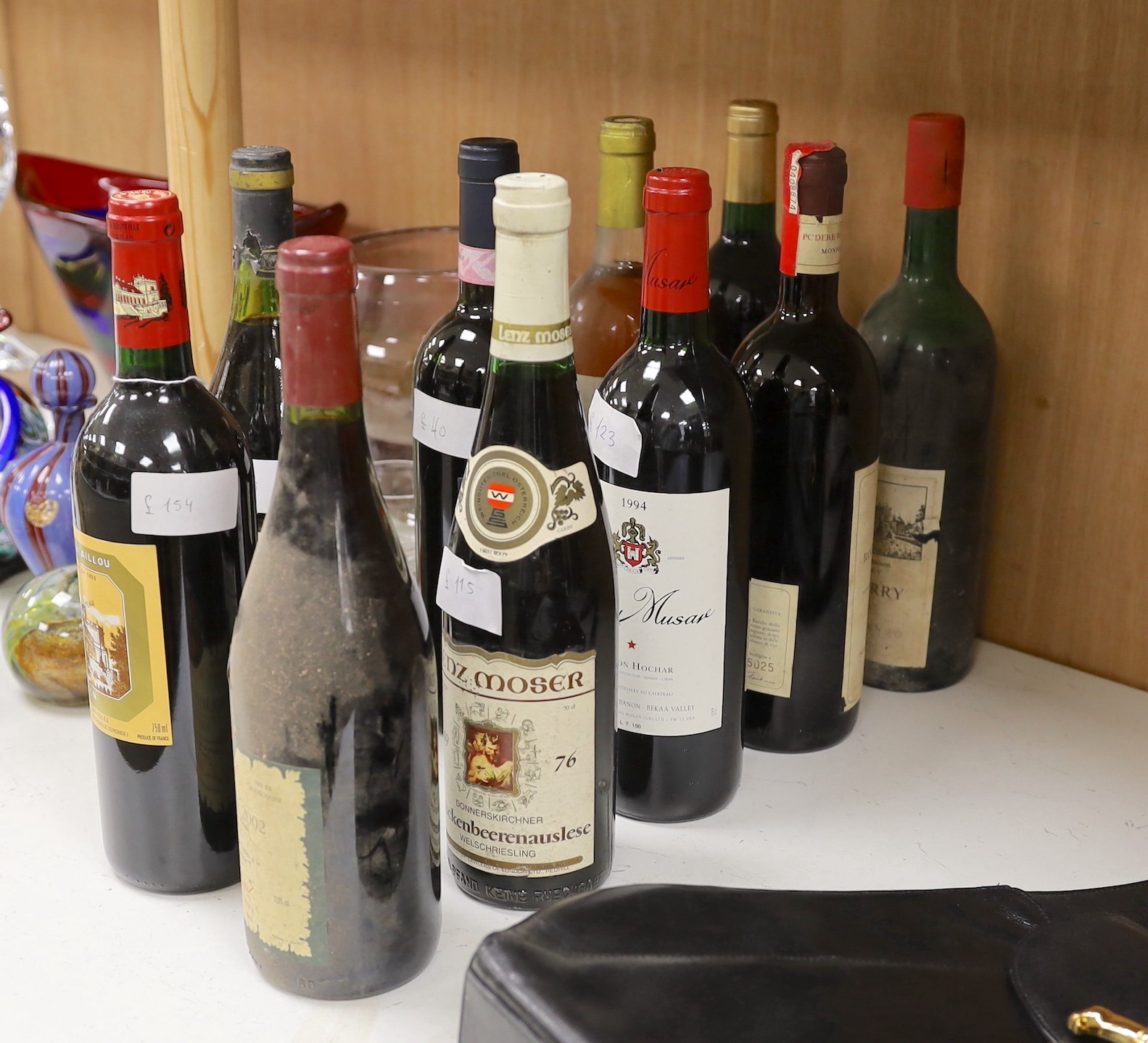 Ten bottles of mixed wines including a bottle of Mas Daumas de Gassac
